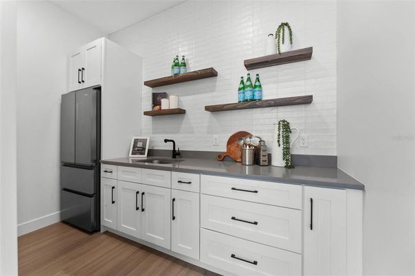 Interior, Kitchen, Wood Texture Flooring