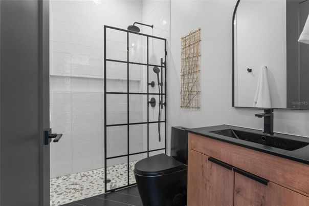Bathroom, Glass Shower, Interior