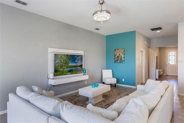Interior, Living room, Recessed Lighting