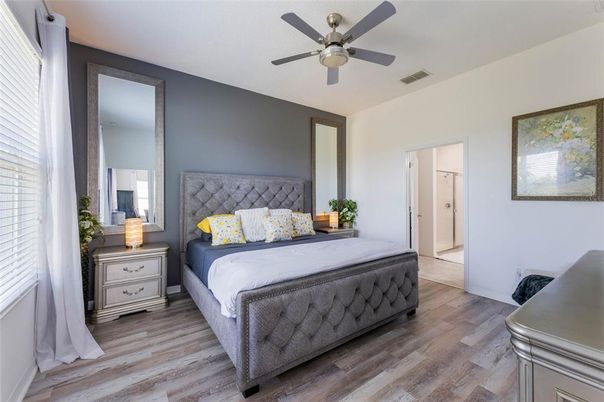 Bedroom, Interior, Wood Texture Flooring