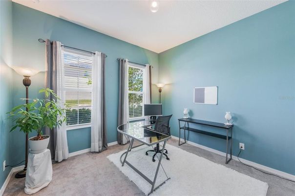 Home Office, Interior, Recessed Lighting