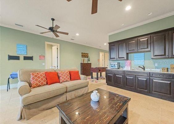 Interior, Kitchen, Living room, Recessed Lighting