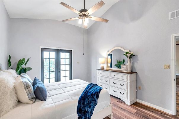 Bedroom, Interior, Wood Texture Flooring