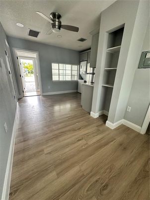 Empty room, Interior, Kitchen, Wood Texture Flooring