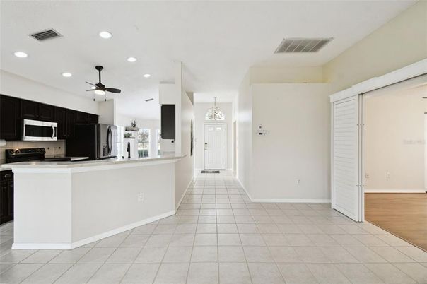 Chandelier, Interior, Kitchen, Recessed Lighting