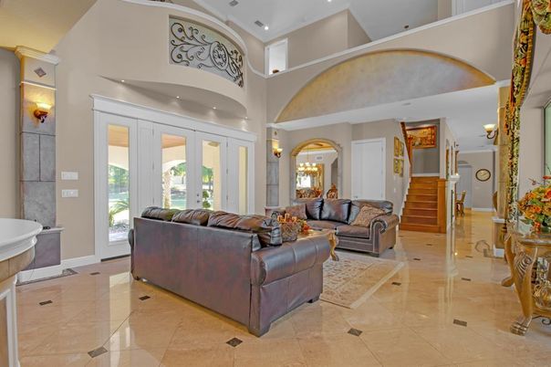 Interior, Living room, Recessed Lighting