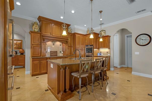 Interior, Kitchen, Pendant Lights, Recessed Lighting, Stainless Steel Appliances