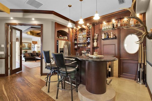 Interior, Pendant Lights, Wood Texture Flooring