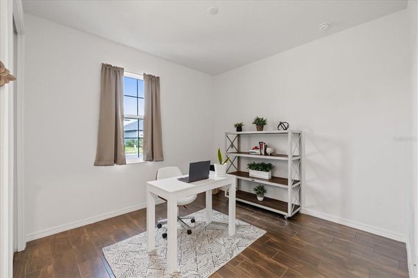 Home Office, Interior, Wood Texture Flooring