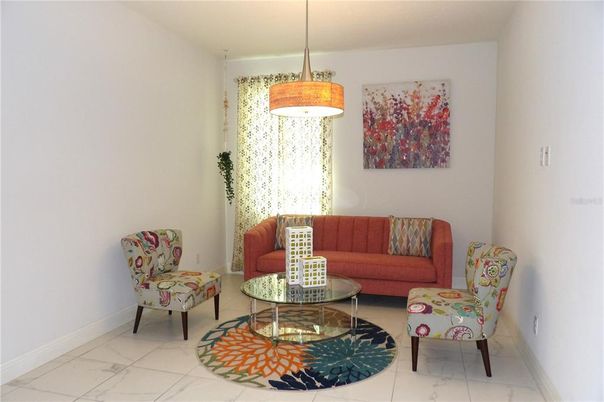 Interior, Living room, Marble, Pendant Lights