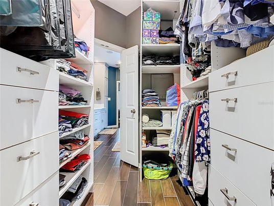 Interior, Walk-in Closets, Wood Texture Flooring