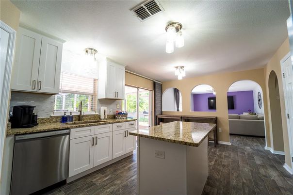 Interior, Kitchen, Wood Texture Flooring