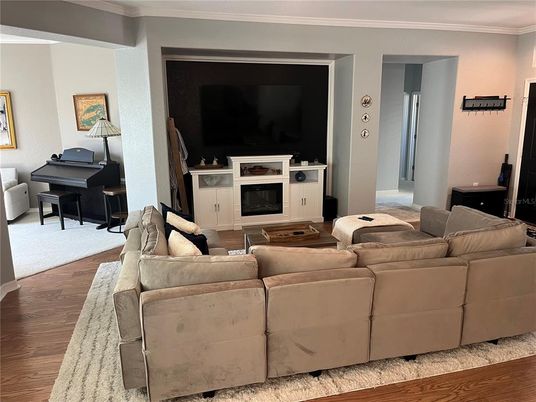 Fireplace, Interior, Living room, Piano, Wood Texture Flooring