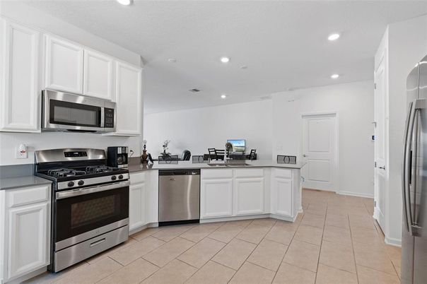 Interior, Kitchen, Recessed Lighting, Stainless Steel Appliances