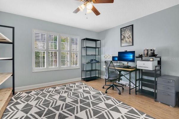 Home Office, Interior, Wood Texture Flooring