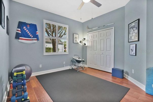 Fitness Equipment, Interior, Wood Texture Flooring