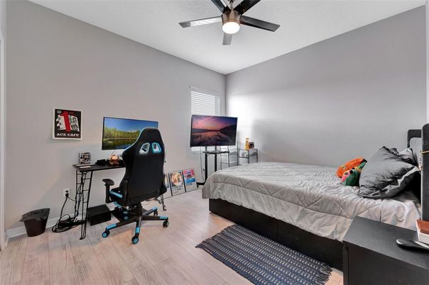 Bedroom, Home Office, Interior, Wood Texture Flooring