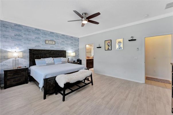 Bedroom, Interior, Wood Texture Flooring