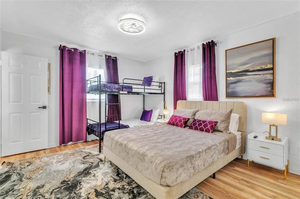 Bedroom, Interior, Wood Texture Flooring