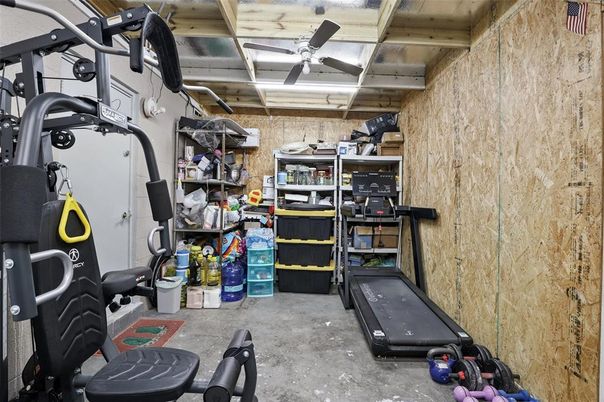 Fitness Equipment, Interior, Stone Walls