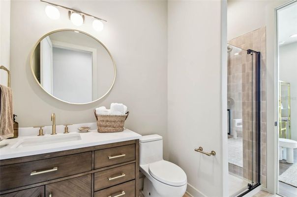 Bathroom, Glass Shower, Interior