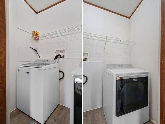 Interior, Utility Closets, Washer, Wood Texture Flooring