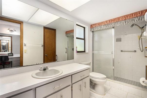Bathroom, Dual Sink Vanities, Glass Shower, Interior