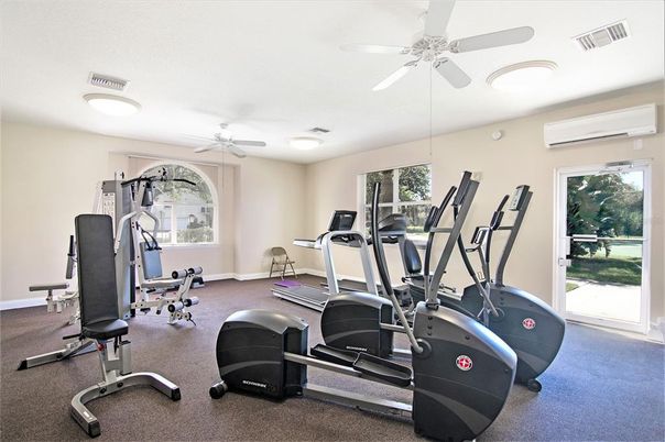 Fitness Equipment, Gym, Interior, Recessed Lighting
