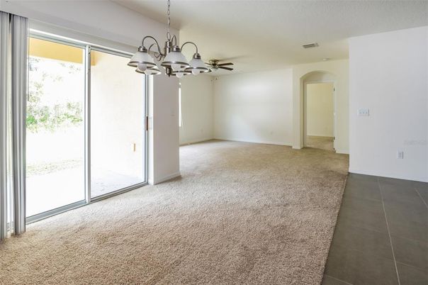 Chandelier, Empty room, Interior