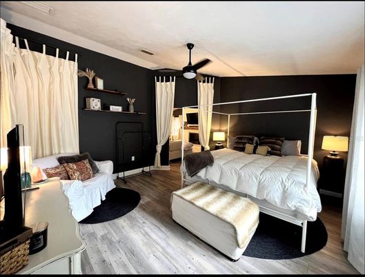 Bedroom, Interior, Wood Texture Flooring