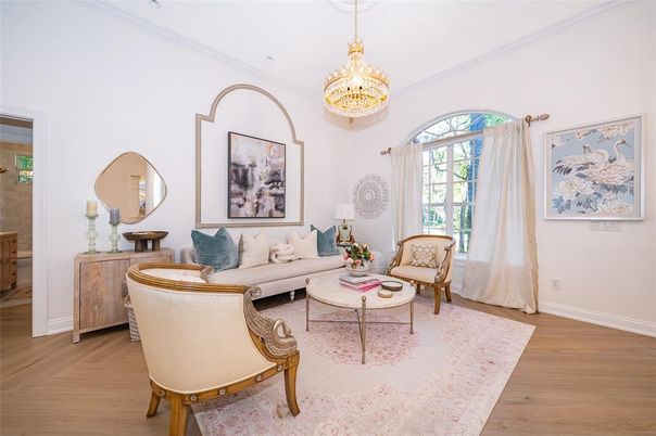 Chandelier, Interior, Living room, Wood Texture Flooring