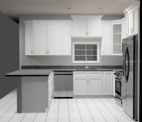 Interior, Kitchen, Recessed Lighting