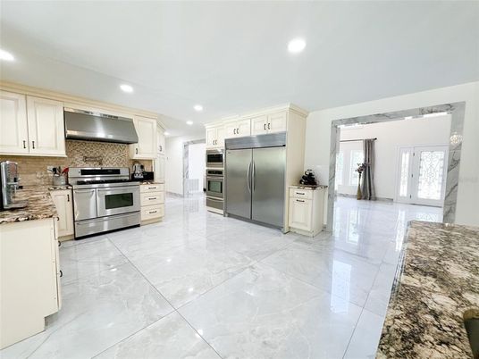 Interior, Kitchen, Recessed Lighting, Stainless Steel Appliances