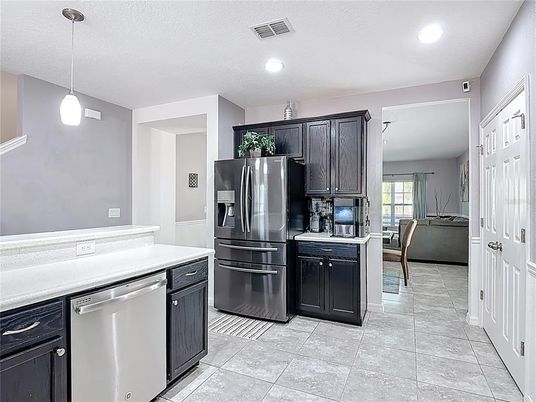 Interior, Kitchen, Pendant Lights, Recessed Lighting, Stainless Steel Appliances