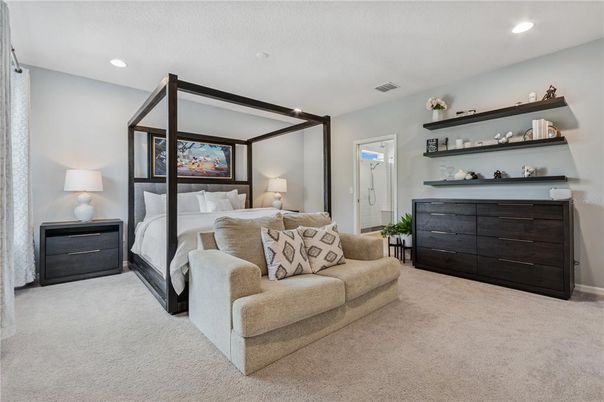 Bedroom, Interior, Recessed Lighting