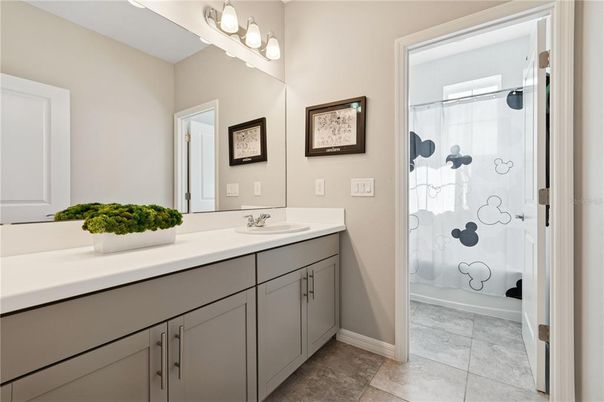 Bathroom, Dual Sink Vanities, Glass Shower, Interior