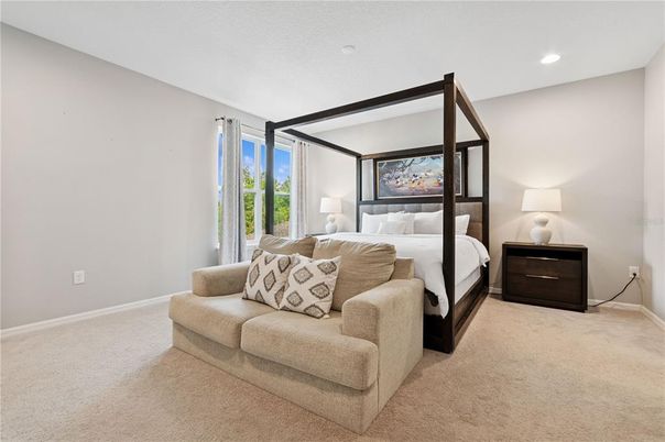 Bedroom, Interior, Recessed Lighting