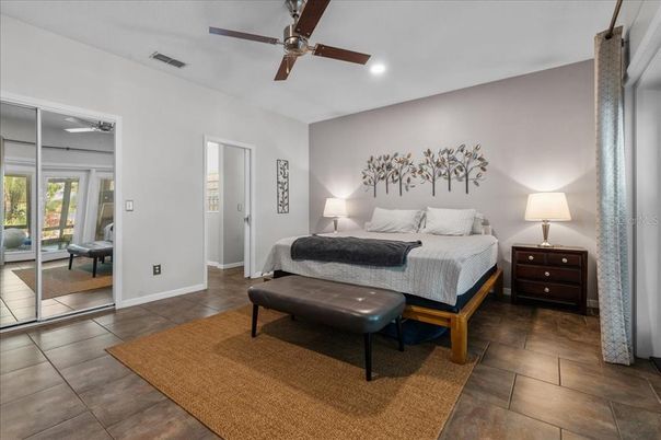 Bedroom, Interior, Recessed Lighting