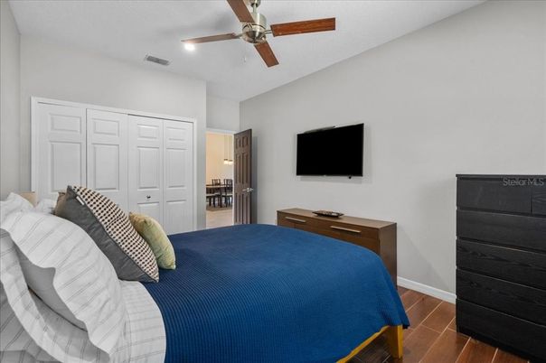 Bedroom, Interior, Wood Texture Flooring