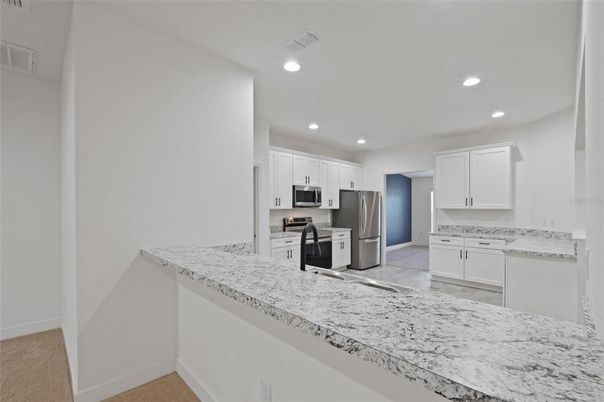 Interior, Kitchen, Recessed Lighting, Stainless Steel Appliances
