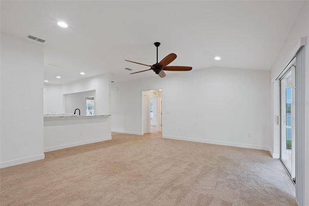 Empty room, Interior, Recessed Lighting