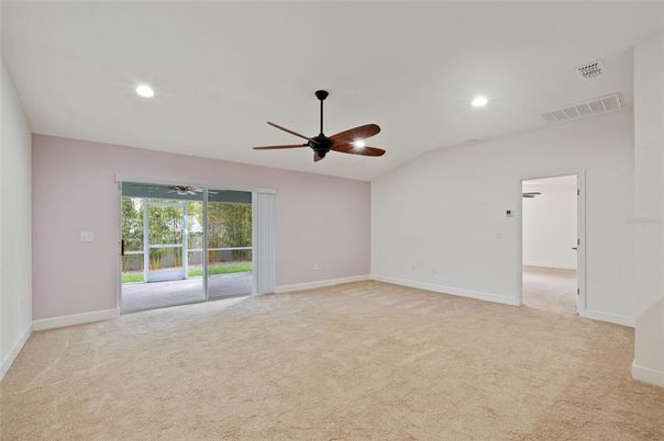 Empty room, Interior, Recessed Lighting