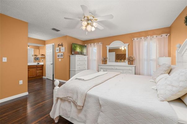 Bedroom, Interior, Wood Texture Flooring