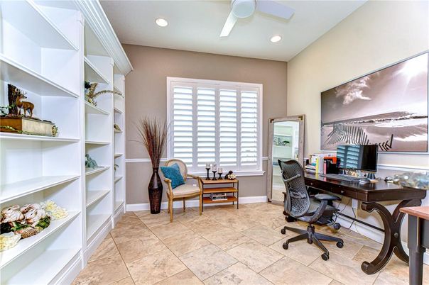 Home Office, Interior, Recessed Lighting