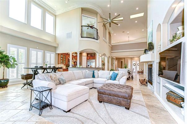 Fireplace, Interior, Living room, Pendant Lights, Recessed Lighting