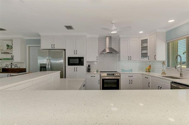Interior, Kitchen, Recessed Lighting, Stainless Steel Appliances