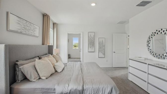Bedroom, Interior, Recessed Lighting