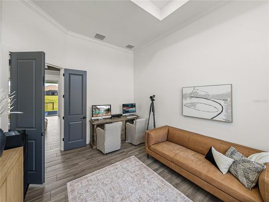 Home Office, Interior, Wood Texture Flooring