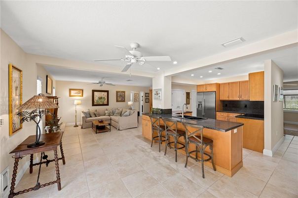 Interior, Kitchen, Living room, Recessed Lighting, Stainless Steel Appliances