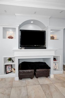 Fireplace, Interior, Recessed Lighting